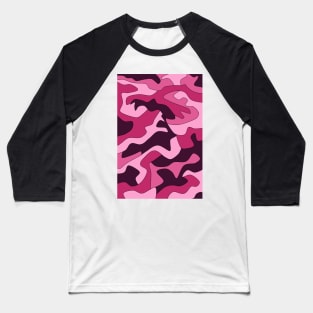 Pink Camo Baseball T-Shirt